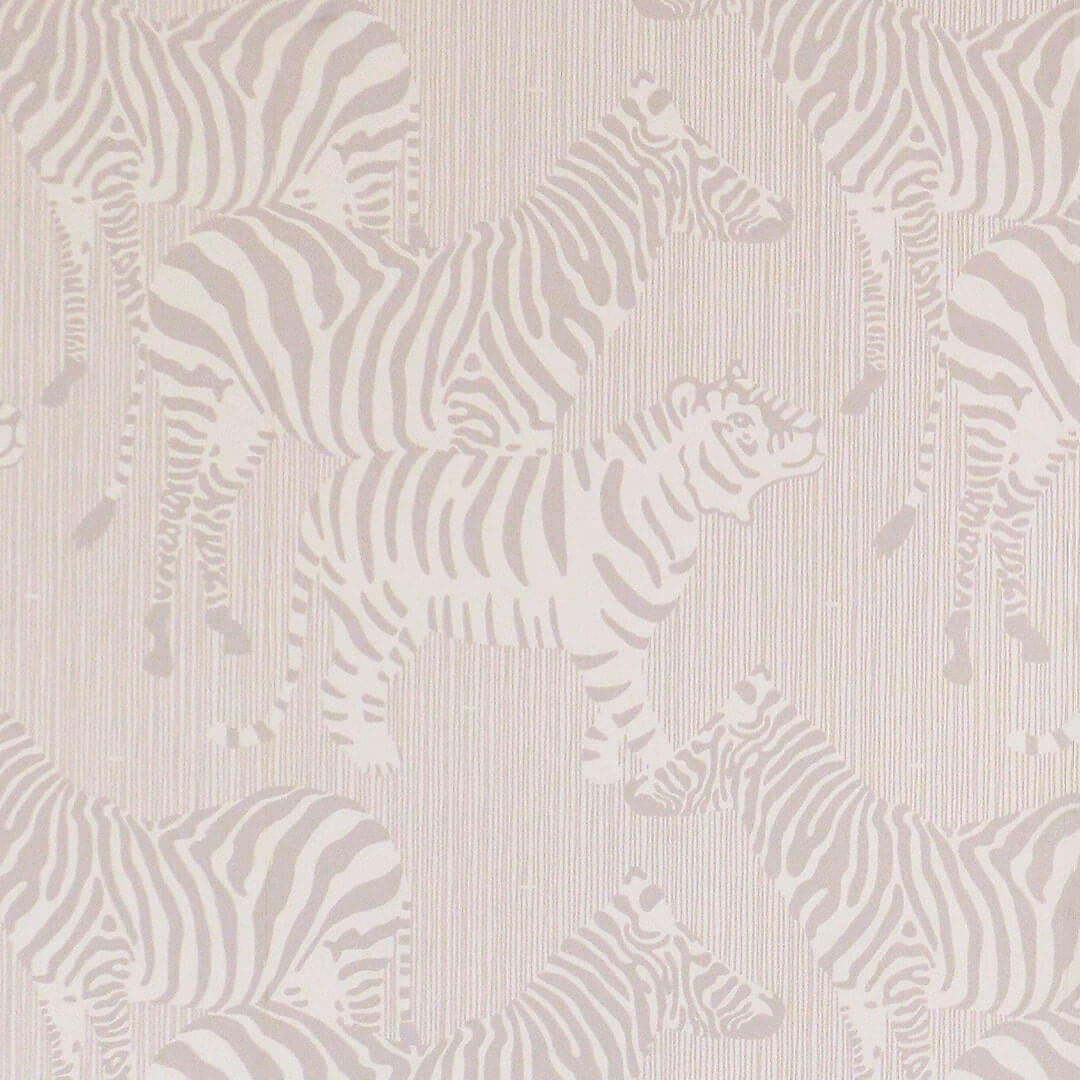 Behang – safari stripes warm grey
