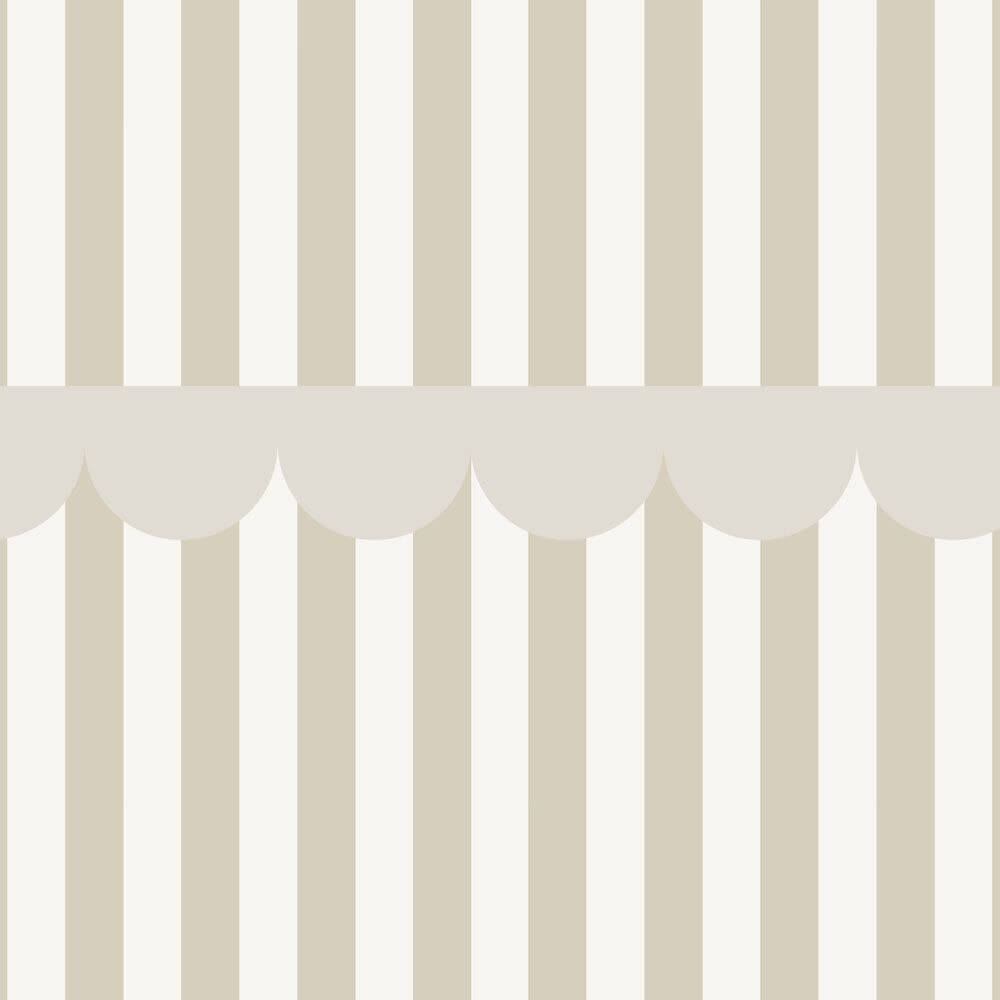 Behang – rustiek beige/wit