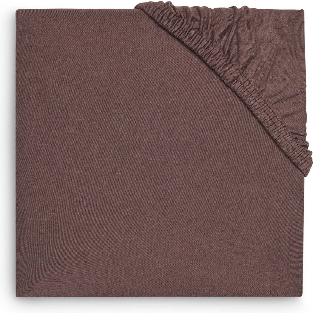 Hoeslaken Jersey Chestnut ledikant 60×120 – Jollein
