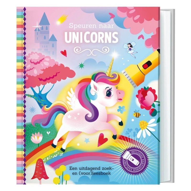 Prentenboek - Zaklampboek – Speuren naar unicorns