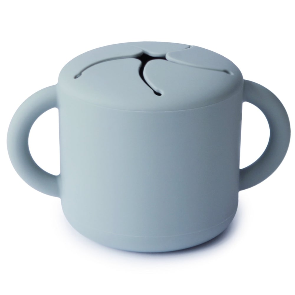 Snack cup siliconen powder blue – Mushie