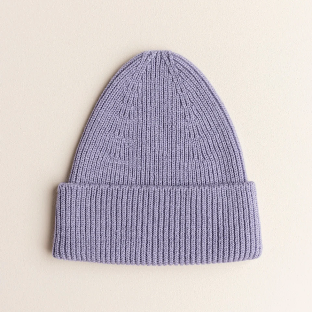 Beanie/muts Fonzie Kids Lilac – Hvid